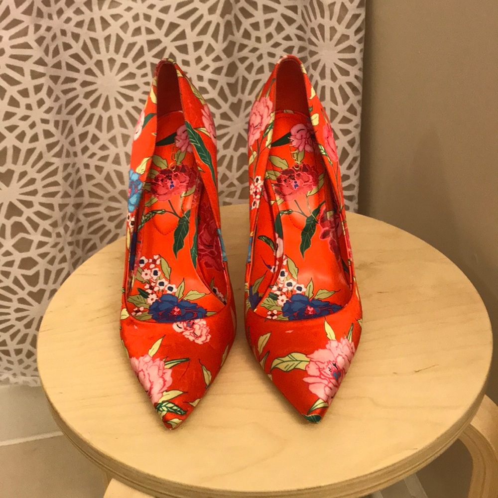 Red Satin shoes